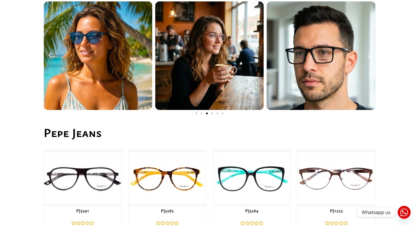 I Wear House eyewear e-commerce catalogue