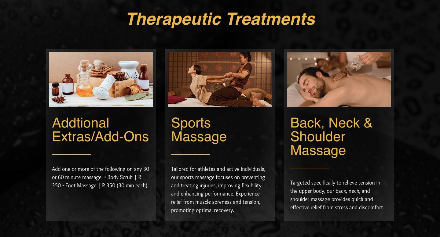 Thonthip therapeutic treatments and massage services section